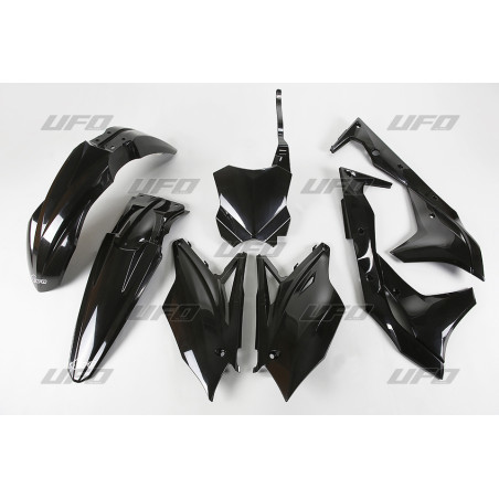 UFO KOMPLET PLASTIKÓW KAWASAKI KXF 250 '17 KOLOR CZARNY (KA224E001)