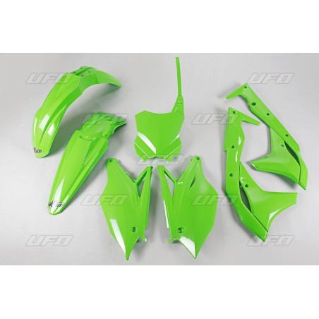 UFO KOMPLET PLASTIKÓW KAWASAKI KXF 250 '17 KOLOR ZIELONY (KA224E026)