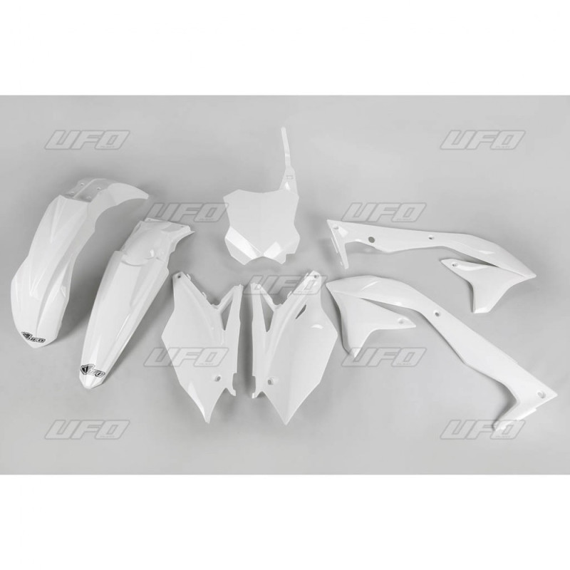 UFO KOMPLET PLASTIKÓW KAWASAKI KXF 450 '18 KOLOR BIAŁY (KA226E047) - WYPRZEDAŻ
