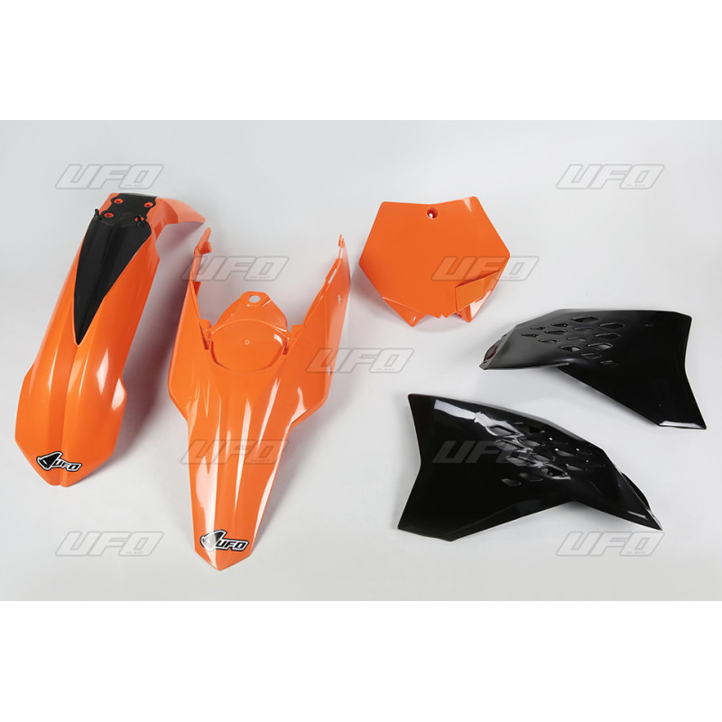 UFO KOMPLET PLASTIKÓW KTM SX/SXF '07-'10 KOLOR OEM (POMARAŃCZOWY/CZARNY) (KT506E999)