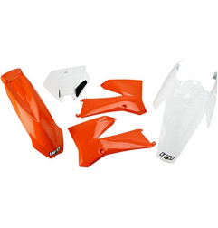UFO KOMPLET PLASTIKÓW KTM SX 85 '06-'12 KOLORY OEM '11-'12 (POMARAŃCZOWY/BIAŁY) (KT508E999)