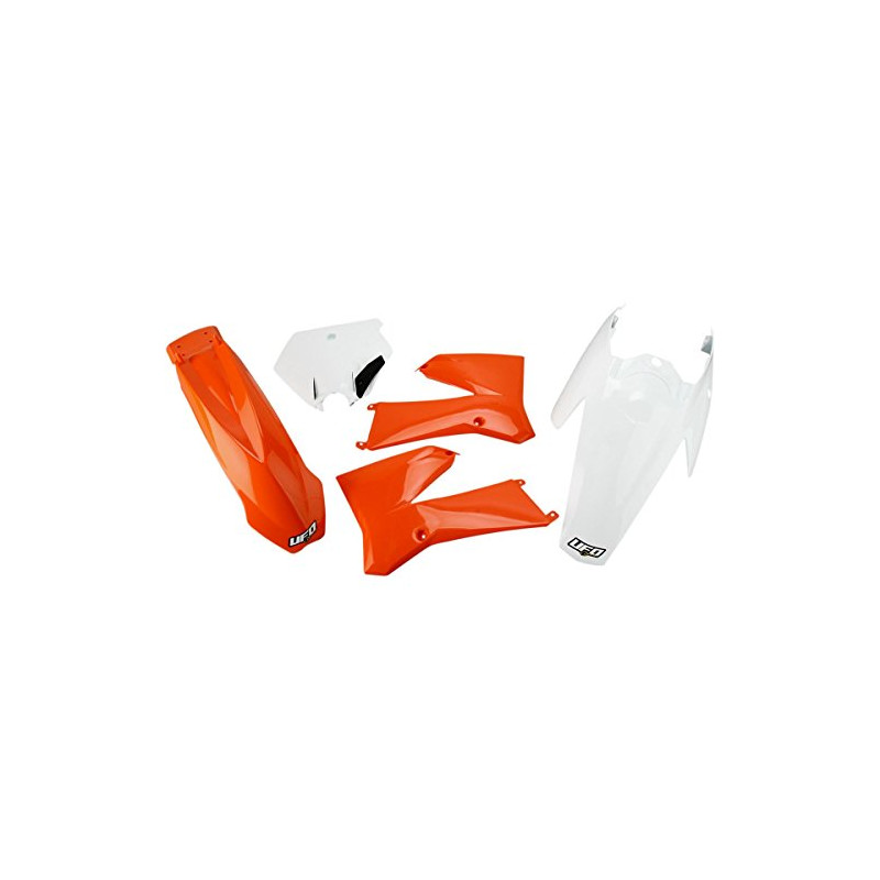 UFO KOMPLET PLASTIKÓW KTM SX 85 '06-'12 KOLORY OEM '11-'12 (POMARAŃCZOWY/BIAŁY) (KT508E999)