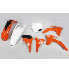 UFO KOMPLET PLASTIKÓW KTM SXF '11-'12, SX '12 KOLOR OEM (POMARAŃCZOWY/BIAŁY) (KT510E999)
