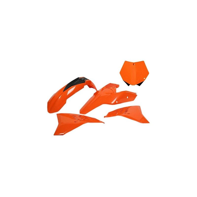 UFO KOMPLET PLASTIKÓW KTM SX 85 '13-'17 KOLOR OEM '13-'14 (POMARAŃCZOWY) (KT514E999)