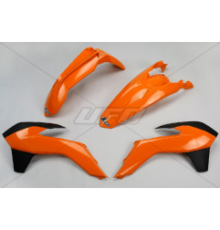 UFO KOMPLET PLASTIKÓW KTM EXC '14-'16, KOLOR OEM '14 (POMARAŃCZOWY/CZARNY) (KT516E999)