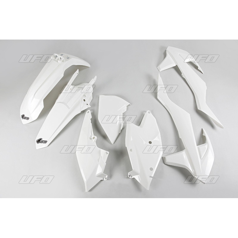 UFO KOMPLET PLASTIKÓW KTM EXC/EXC-F TPI '17-'19, KOLOR BIAŁY (KT518E047)