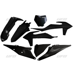 UFO KOMPLET PLASTIKÓW KTM SX 125/150/250 '19-'22, SXF (SX-F) 250/350/450 '19-'22 KOLOR KOLOR CZARNY (KT522E001)