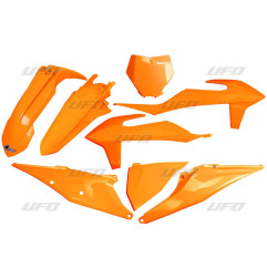 UFO KOMPLET PLASTIKÓW KTM SX 125/150/250 '19-'22, SXF (SX-F) 250/350/450 '19-'22 KOLOR POMARAŃCZOWY FLUO (KT522FFLU)