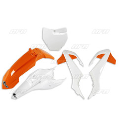 UFO KOMPLET PLASTIKÓW KTM SX 65 '16-'23 KOLOR OEM '19 (POMARAŃCZOWY/BIAŁY) (KT526E999W)
