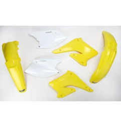 UFO KOMPLET PLASTIKÓW SUZUKI RMZ 250 '04-'06 KOLOR OEM (BIAŁY/ŻÓŁTY) (SU403E999)