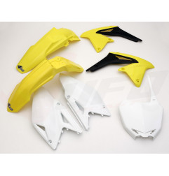 UFO KOMPLET PLASTIKÓW SUZUKI RMZ 450 '08-17 KOLOR OEM (ŻÓŁTY/BIAŁY/CZARNY) (SU412E999)