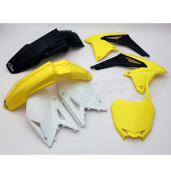 UFO KOMPLET PLASTIKÓW SUZUKI RMZ 450 '08-17 KOLOR OEM '13 (ŻÓŁTY/BIAŁY/CZARNY) (SU414E999)