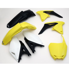UFO KOMPLET PLASTIKÓW SUZUKI RMZ 250 '10-'18 KOLOR OEM '13 (ŻÓŁTY/CZARNY) (SU415E999)