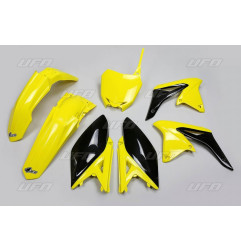UFO KOMPLET PLASTIKÓW SUZUKI RMZ 250 '10-'18 KOLOR OEM '17 (ŻÓŁTY/CZARNY) (SU416E999K)