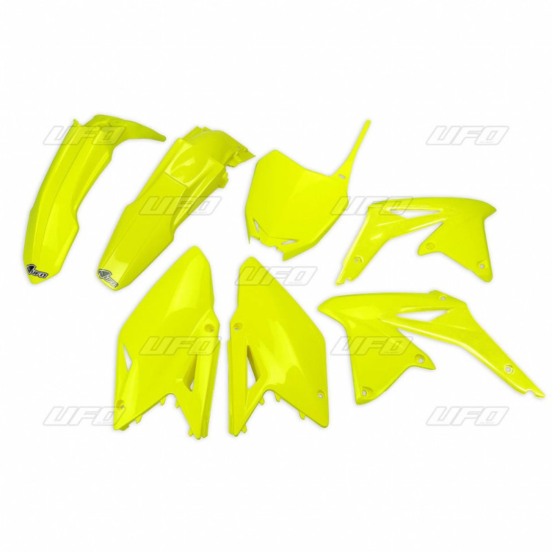 UFO KOMPLET PLASTIKÓW SUZUKI RMZ 450 '08-17 KOLOR ŻÓŁTY FLUO (SU417DFLU)