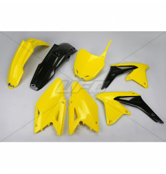 UFO KOMPLET PLASTIKÓW SUZUKI RMZ 450 '08-17 KOLOR OEM '16 (ŻÓŁTY/CZARNY) (SU417E999)