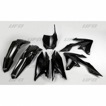 UFO KOMPLET PLASTIKÓW SUZUKI RMZ 250 '19-'25, RMZ 450 '18-'25 KOLOR CZARNY (SU418E001)