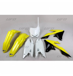 UFO KOMPLET PLASTIKÓW SUZUKI RMZ 250 '19-'25, RMZ 450 '18-'25 KOLOR OEM (ŻÓŁTY/CZARNY) (SU418E999)