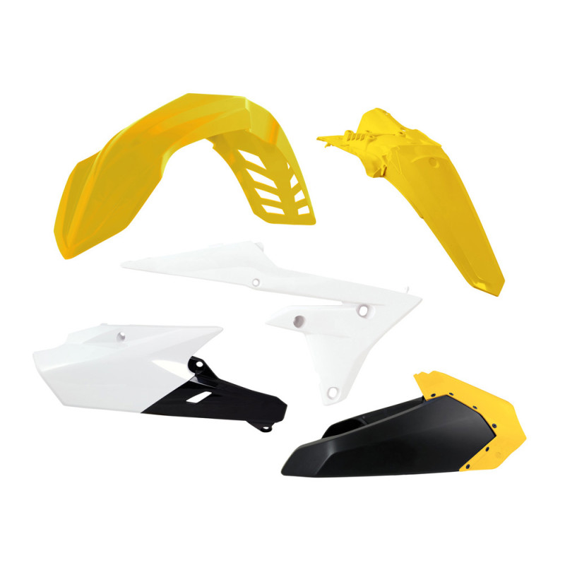 RACETECH (RTECH) KOMPLET PLASTIKÓW YAMAHA WRF 250 (15-19), WRF 450 (16-19) KOLOR BIAŁY CZARNY ŻÓŁTY LIMITED EDITION - WYPRZEDAŻ