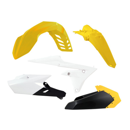 RACETECH (RTECH) KOMPLET PLASTIKÓW YAMAHA WRF 250 (15-19), WRF 450 (16-19) KOLOR BIAŁY CZARNY ŻÓŁTY LIMITED EDITION - WYPRZEDAŻ
