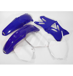 UFO KOMPLET PLASTIKÓW YAMAHA YZ 125 '06-'14, YZ 250 '06-'14 KOLOR OEM '06-12 (BIAŁY/NIEBIESKI) (YA302E999)