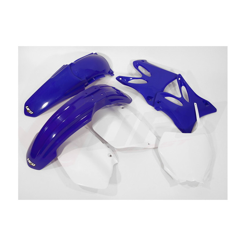 UFO KOMPLET PLASTIKÓW YAMAHA YZ 125 '06-'14, YZ 250 '06-'14 KOLOR OEM '06-12 (BIAŁY/NIEBIESKI) (YA302E999)
