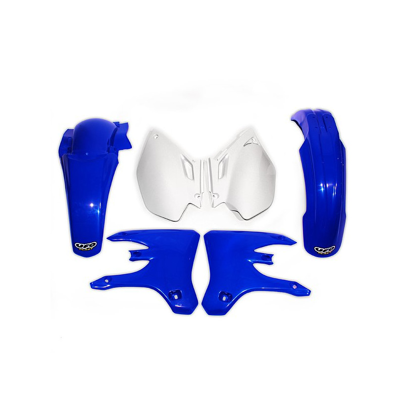 UFO KOMPLET PLASTIKÓW YAMAHA YZF 250 / 450 '03-'05 KOLOR OEM (BIAŁY/NIEBIESKI) (YA304E999)