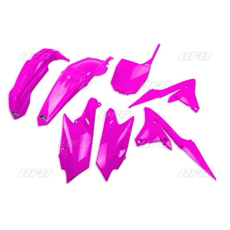 UFO KOMPLET PLASTIKÓW YAMAHA YZF 250 '14-'18, YZF 450 '14-'17 KOLOR RÓŻOWY FLUO (YA318P)