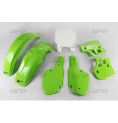 UFO KOMPLET PLASTIKÓW KAWASAKI KX 500 '93-'95 KOLOR OEM (ZIELONY/BIAŁY) (KA187E999)