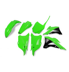 UFO KOMPLET PLASTIKÓW KAWASAKI KX 85 '14-'21, KX 100 '14-'21 KOLOR OEM '20 (ZIELONY) (KA222E999K)