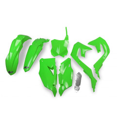 UFO KOMPLET PLASTIKÓW KAWASAKI KXF 250 '21-24, KXF 450 '19-23 KOLOR OEM '20 (ZIELONY) (KA227E999A)