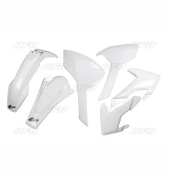 UFO KOMPLET PLASTIKÓW HUSQVARNA TE/TX 125/250/300 '17-19, FE 250/350/450/501 '17-19 KOLOR OEM '19 (BIAŁY) (HU618E999W)