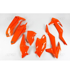 UFO KOMPLET PLASTIKÓW KTM EXC/EXC-F TPI '17-'19, KOLOR POMARAŃCZOWY FLUO (KT518FFLU)