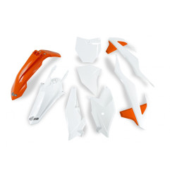 UFO KOMPLET PLASTIKÓW KTM SX 85 '18-'24 KOLOR OEM '20 (POMRAŃCZOWY/BIAŁY) (KT519E999X)