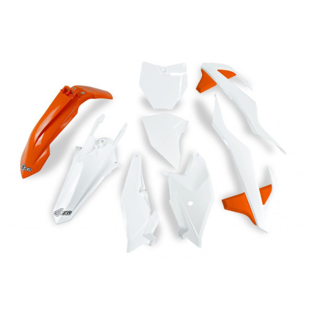 UFO KOMPLET PLASTIKÓW KTM SX 85 '18-'24 KOLOR OEM '20 (POMRAŃCZOWY/BIAŁY) (KT519E999X)