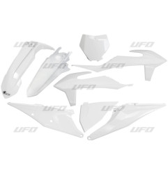 UFO KOMPLET PLASTIKÓW KTM SX 125/150/250 '19-'22, SXF (SX-F) 250/350/450 '19-'22 KOLOR BIAŁY 2020 (KT522E042)