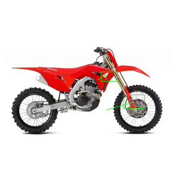 UFO KOMPLET PLASTIKÓW HONDA CRF 250R '18-'21, CRF 450R '17-'20 KOLOR CZERWONY ( W ZESTAWIE OSŁONY TELESKOPÓW ORAZ NAKLEJKI )