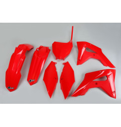 UFO KOMPLET PLASTIKÓW HONDA CRF 250RX '19-21, CRF 450RX '17-20, KOLOR CZERWONY - WYPRZEDAŻ