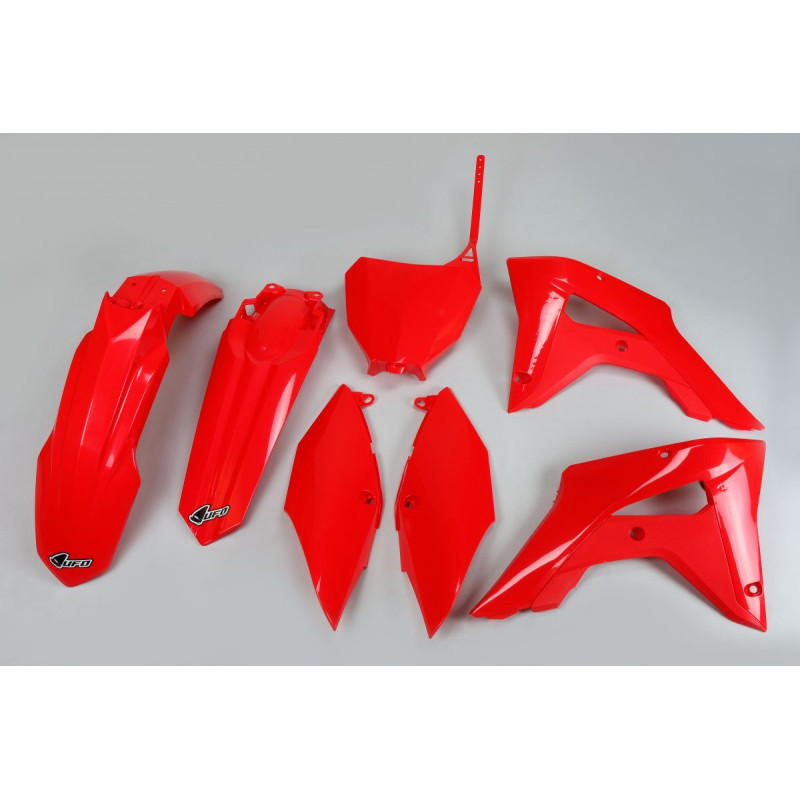UFO KOMPLET PLASTIKÓW HONDA CRF 250RX '19-21, CRF 450RX '17-20, KOLOR CZERWONY - WYPRZEDAŻ