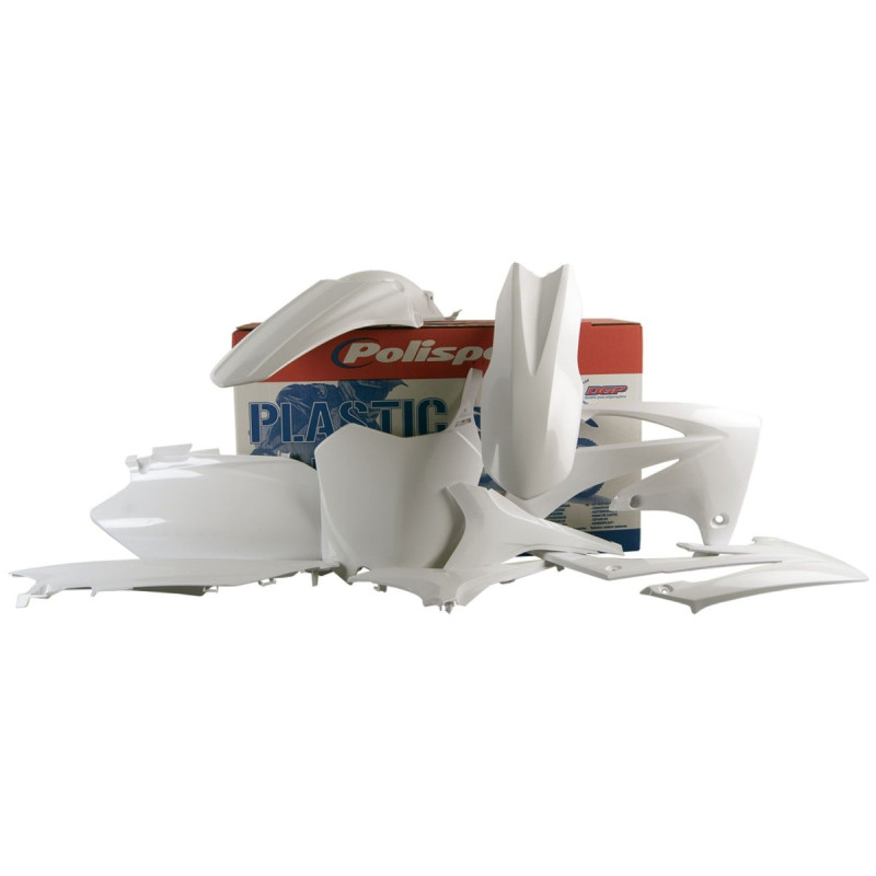 POLISPORT WYPRZEDAŻ KOMPLET PLASTIKÓW HONDA CRF 250R '11-'13; CRF 450R '11-'12 KOLOR BIAŁY