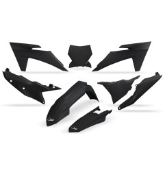 UFO KOMPLET PLASTIKÓW KTM SX 125 / 250 / 300 TBI '23-'24, SX-F 250 / 350 / 450 '23-'24 KOLOR CZARNY