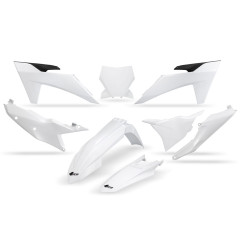 UFO KOMPLET PLASTIKÓW KTM SX 125 / 250 / 300 TBI '23-'24, SX-F 250 / 350 / 450 '23-'24 KOLOR BIAŁY