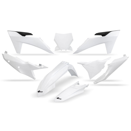 UFO KOMPLET PLASTIKÓW KTM SX 125 / 250 / 300 TBI '23-'24, SX-F 250 / 350 / 450 '23-'24 KOLOR BIAŁY