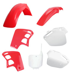 POLISPORT WYPRZEDAŻ KOMPLET PLASTIKÓW HONDA CR 500 '95-'00 KOLOR OEM CZERWONY FLUO-R BIAŁY