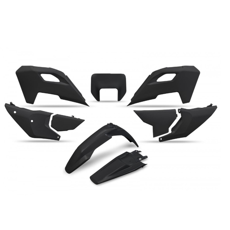 UFO KOMPLET PLASTIKÓW HUSQVARNA TE 150 / 250 / 300 '24-'25, FE 250 / 350 / 450 / 501 '24-'25, KOLOR CZARNY