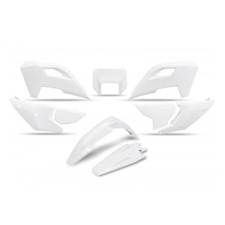 UFO KOMPLET PLASTIKÓW HUSQVARNA TE 150 / 250 / 300 '24-'25, FE 250 / 350 / 450 / 501 '24-'25, KOLOR BIAŁY