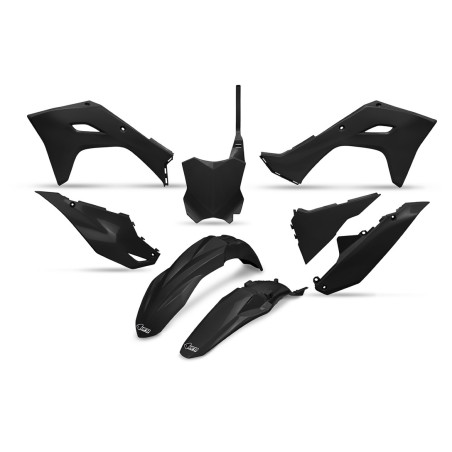 UFO KOMPLET PLASTIKÓW KAWASAKI KXF 250 '25, KXF 450 '24-'26, KX 450X '24-'26 KOLOR CZARNY
