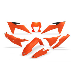 UFO KOMPLET PLASTIKÓW KTM EXC 150 / 250 / 300 TBI '24-'25, EXC-F 250 / 350 / 450 / 500 '24-'25 KOLOR POMARAŃCZOWY