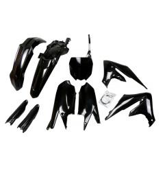 UFO KOMPLET PLASTIKÓW (FULL KIT) Z OSŁONAMI TELESKOPÓW (AMORTYZATORÓW) YAMAHA YZF 250 '19-'23, YZF 450 '18-'22 KOLOR CZARNY