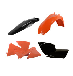 POLISPORT KOMPLET PLASTIKÓW KTM EXC/EXC-F '01-'02 KOLOR POMARAŃCZOWY CZARNY OEM